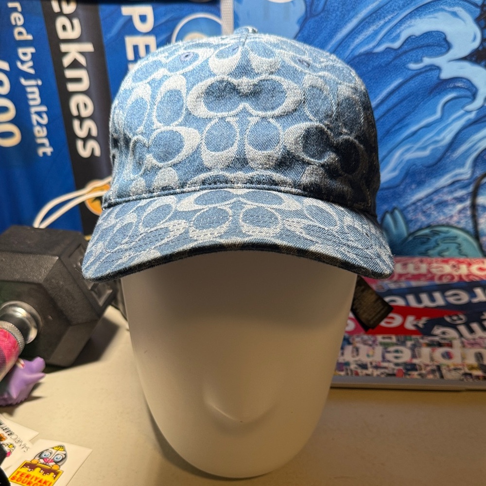 Coach Monogram Navy Cap